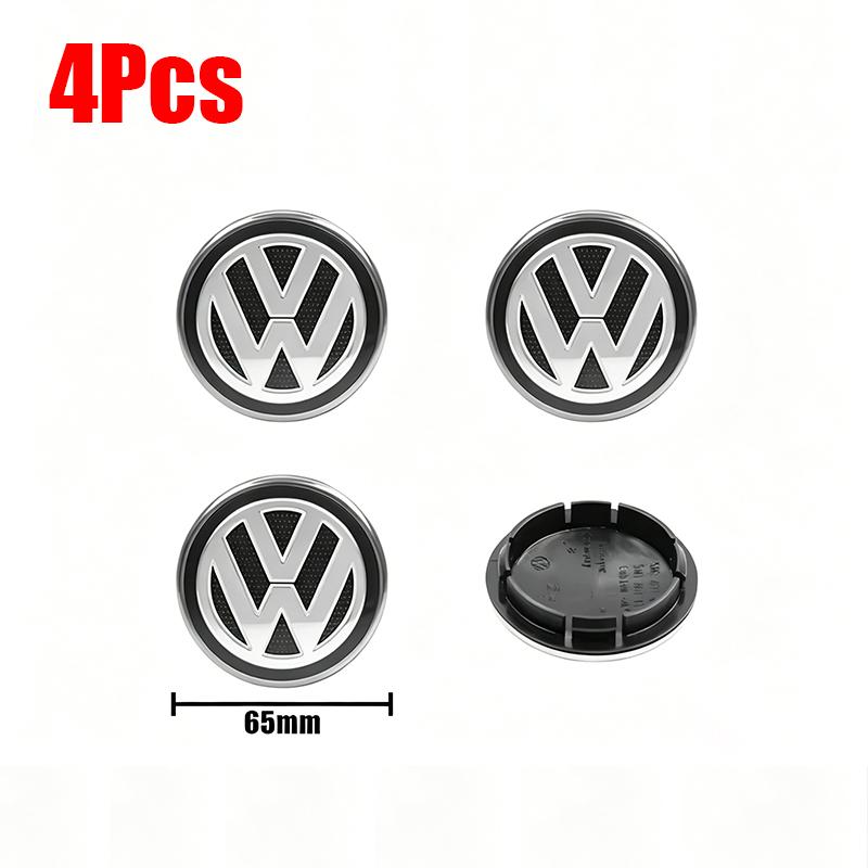 4pcs Wheel Center Hub Caps 56mm 65mm Wheel Cover For VW Golf Tiguan T-Roc Polo Passat ID.4 T-Cross ID.3 Taigo ID.7 Atlas Beetle