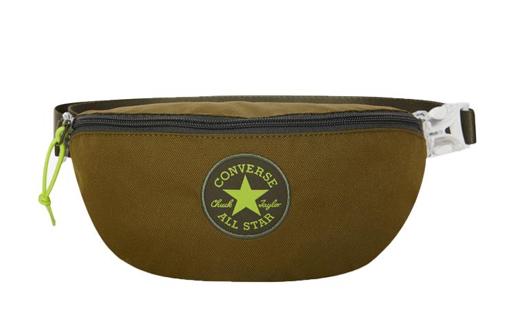 Converse Polyester Shoulder Bag, Crossbody Bag, Sling Bag, Fanny Pack Regular Unisex Army Green 10021025-A10
