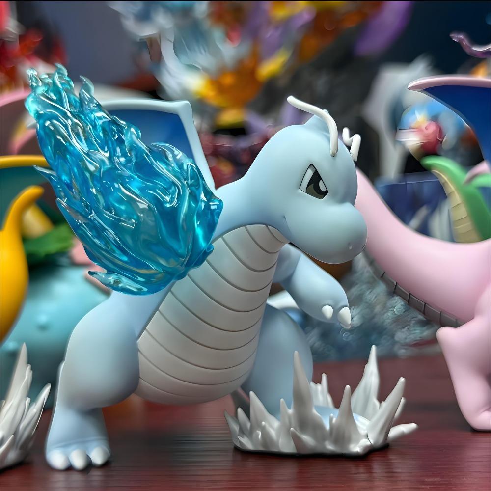 10cm/3.93in Anime Pokemon Figure  Fire Punch Dragonite Figures Pokemon Action Figure Pvc Collection Model Toys Gifts