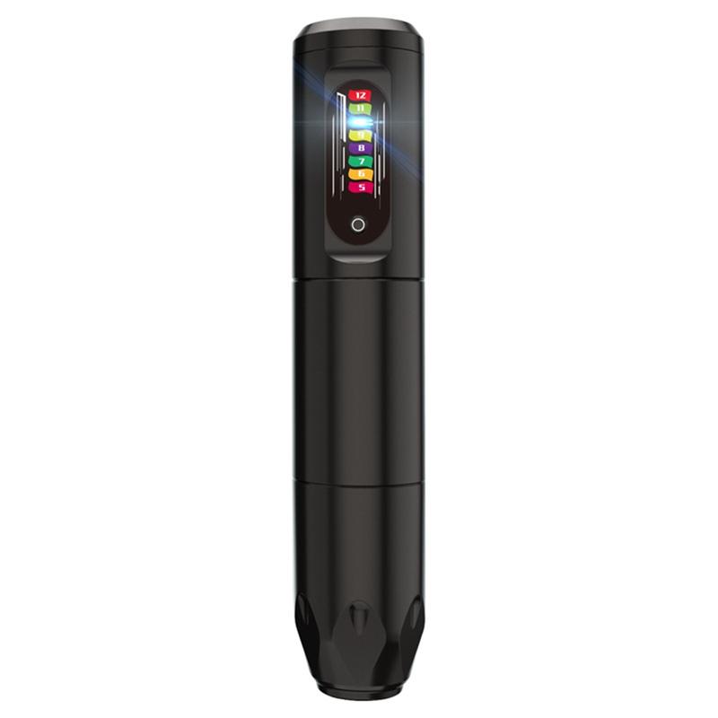 Wireless Tattoo Machine, Rotary Tattoo Pen,Unibody Tattoo Pen Rainbow Button Tattoo Supply for Tattoo Beginners