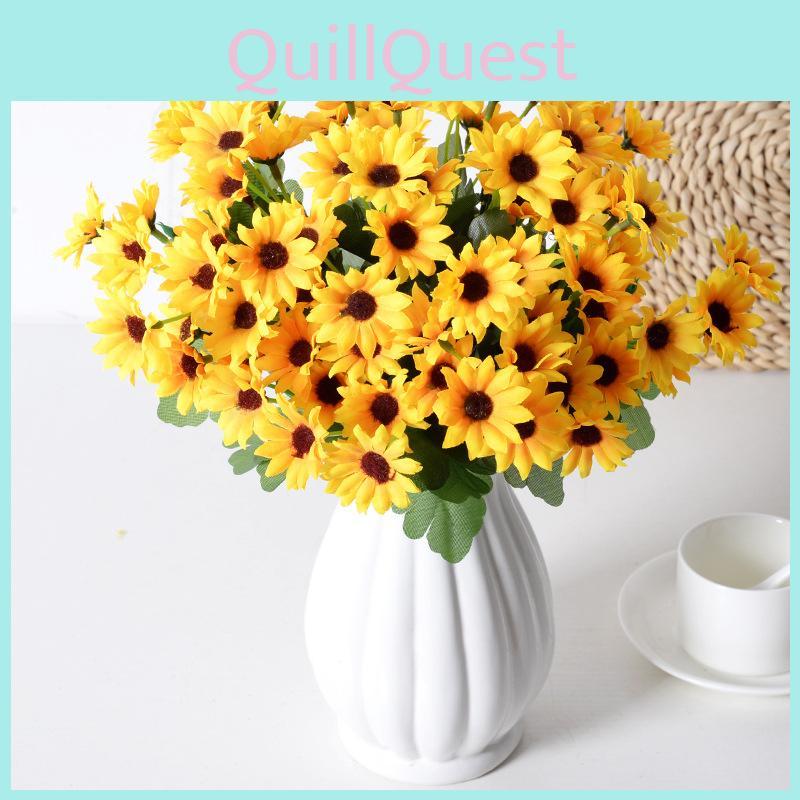 Annuus Artificial Helianthus Bouquet Suitable Living Room And Event Decoration