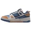 New LiNing Anti Slip Wear Resistant Low Top Skateboard Shoes Men's Blue White Brown AGCR297-2