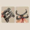 1PCS Elegant V-shaped Clip High Ponytail Fixed Artifact Shark Clip Ball Head Hollow Design Hairpin Female Hairpin Female