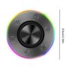 Waterproof Wireless Speaker with Suction Cup/RGB Light Bluetooth-Compatible 5.2 Hands-Free Call/FM Radio for Bathroom Sing-Along