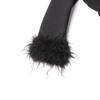 Spring 2026 Women's Luxe Suit: Cuff Patchwork with Ostrich Feather & Rhinestone Trim