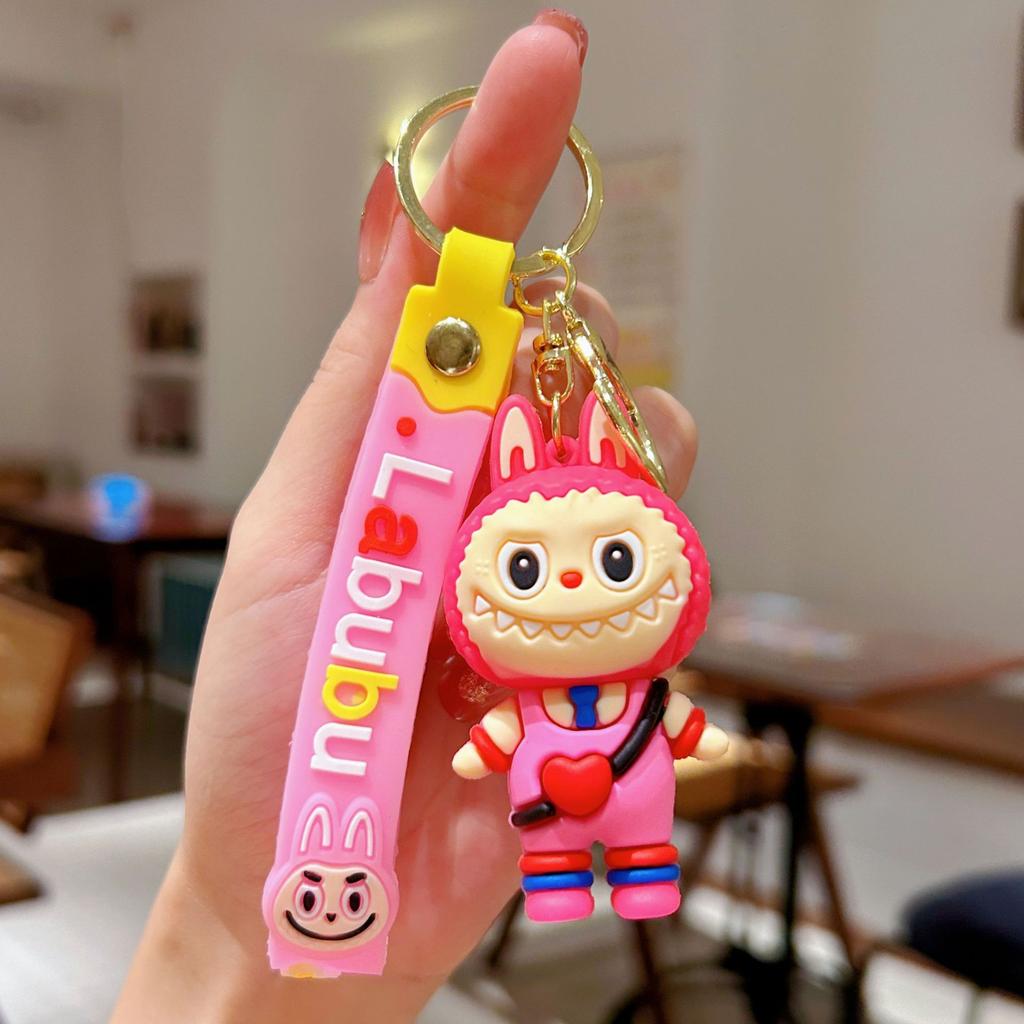 Cartoon Sheep Keychain Pendant Cute Doll Backpack Car Key Chain Ring Gift