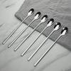 AOOSY Long Handle Spoon, Coffee Stirrers, 9-inch Ice Tea Spoon,Premium 18/10 Stainless Steel Iced Teaspoon for Mothers Milks Tea Mixing Cocktail