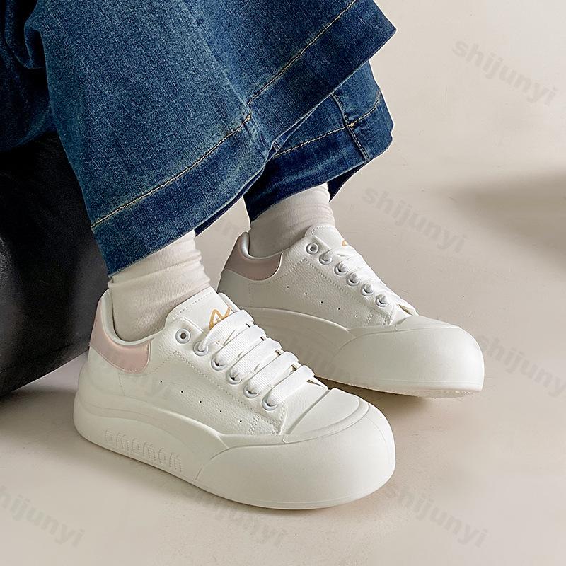 Fashion 2025 Spring Autumn New Women's Shoes Non Slip Lace-up Platforms Sneakers Breathable Comfortable Women's Vulcanize Casual Shoes