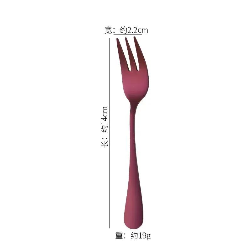 1010 Series Stainless Steel Fruit Fork, Three Tooth Cake, Dessert Fork, Hotel Tableware, Gift, Laser Logo