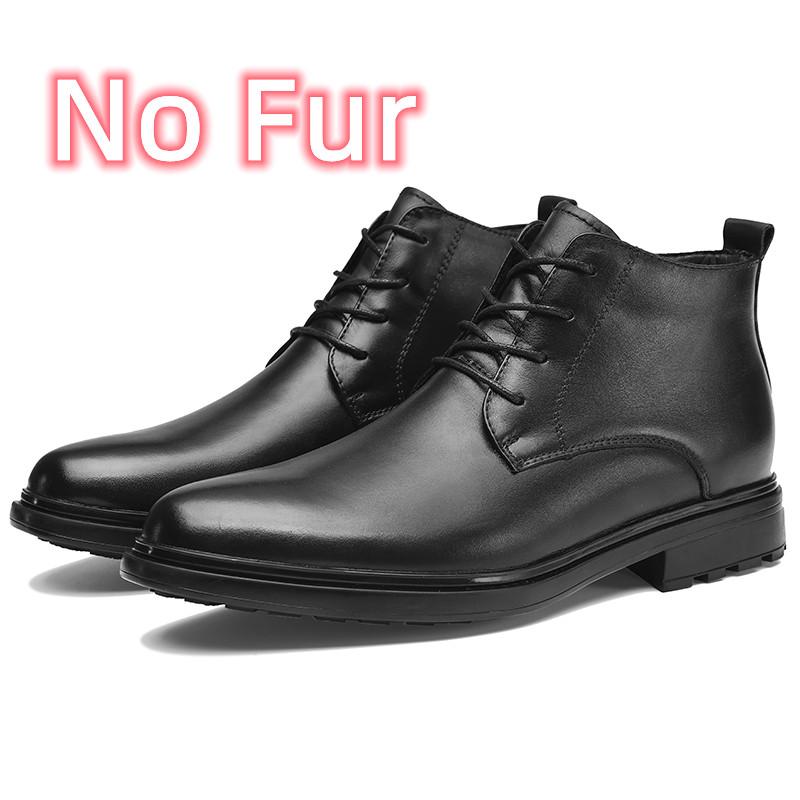 2024 Genuine Leather Men Boots Men Winter All-match Motorcycle Boots Stylish New Male Comfortable Outdoor Shoe