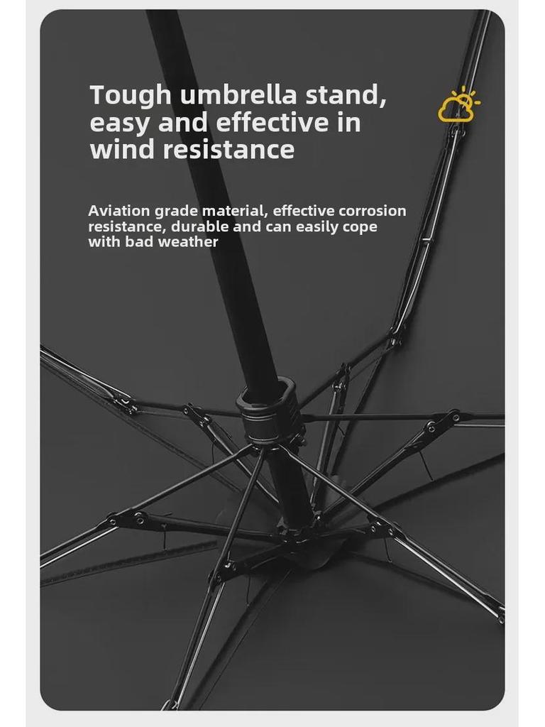 Compact 50% Folding Women's Sun and Rain Umbrella - Anti-UV, Gradient Mini Sunshade