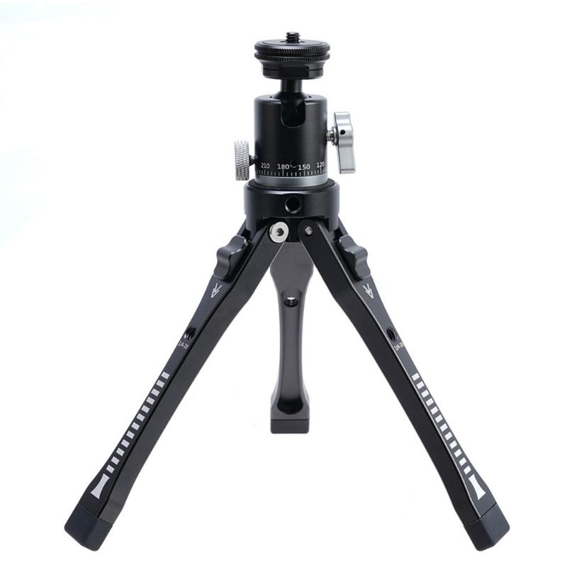 Tischstativ für Kamera und Telefon Handyhalterung Action-Kamera-Adapter Stabiler Griff Tragbares Tischstativ Desktop-Halterung