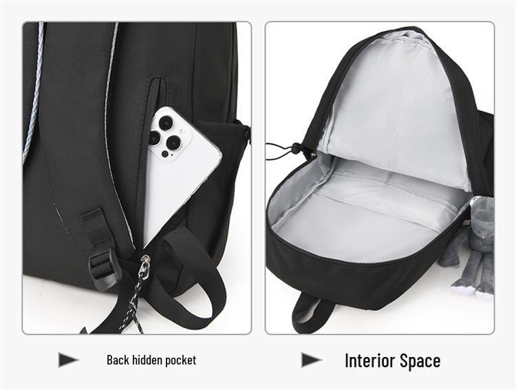 Damski Lekki Plecak Podróżny o Dużej Pojemności - Jednolity Kolor, Podwójne Ramię, Przyjazny dla Laptopa na Studia i do Turystyki Górskiej