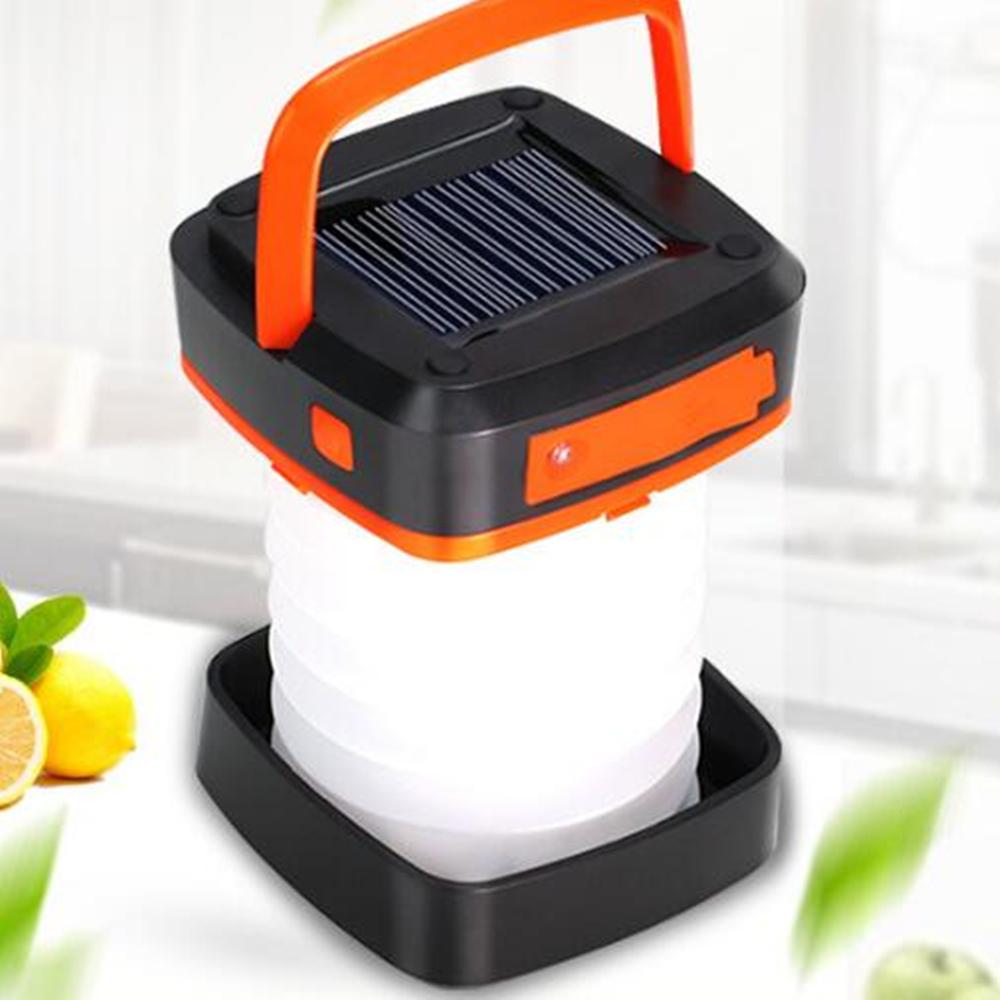 Solar Rechargeable LED Flashlight Power Camping Tent Light Torch Lantern Lamp