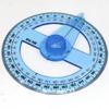 2 Pcs 360° Clear Protractor Ruler Circle Protractor Plastic Protractor Math Measuring Tool