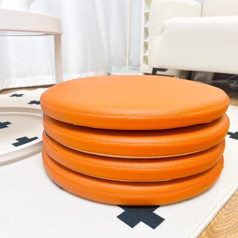 Circular Memory Cotton Pad Leather Cover Memory Cotton Dining Chair Cushion Bar Stool Cushion Putian Anti Slip Soft Seat Cushion