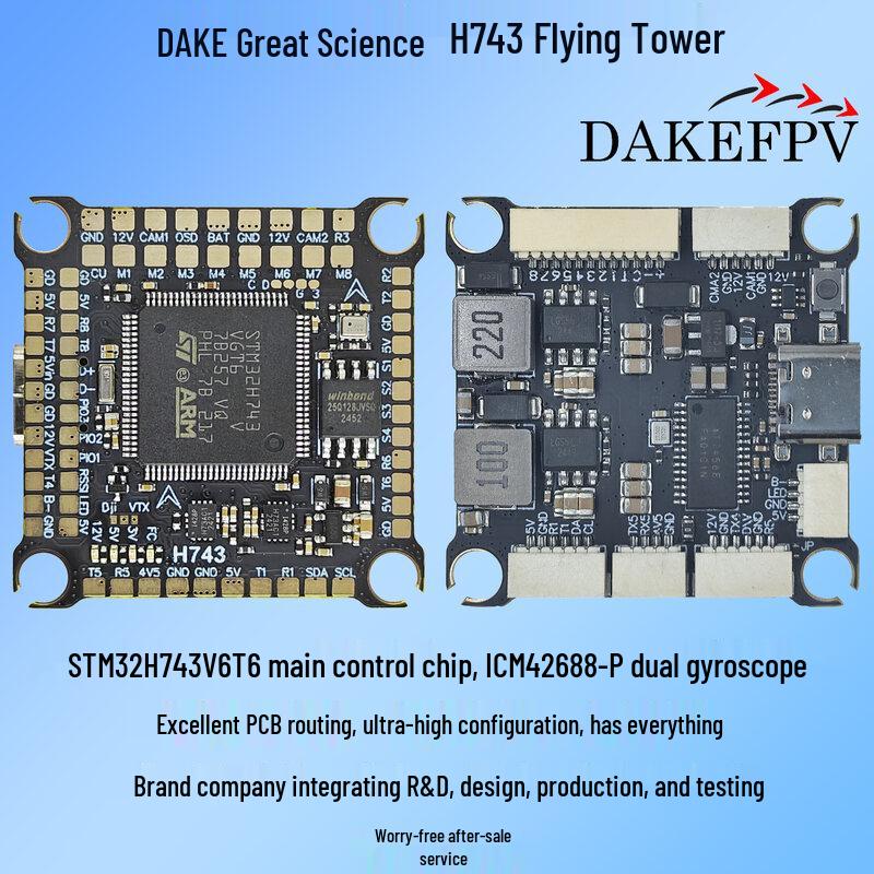 DAKEFPV H743 Flight Controller & ESC Stack