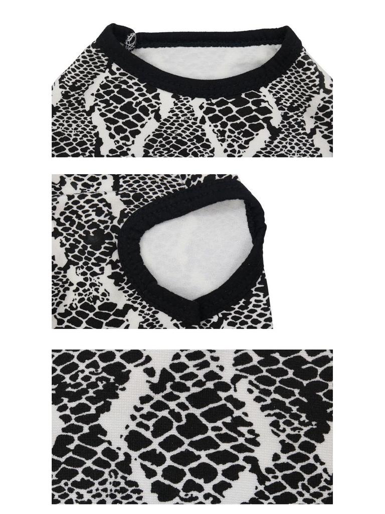 Leopard Print Cotton Pet Vest for Small Dogs and Cats - Spring/Summer Collection