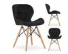 RIPIANO VELVET Chair 48 X 52.5 X 74 Cm Black 1 Pc.