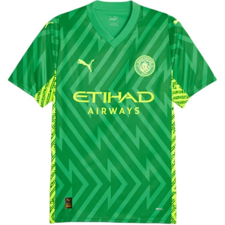 Puma Manchester City 23/24 Goalkeeper Jersey Green Men s 770471-97 M