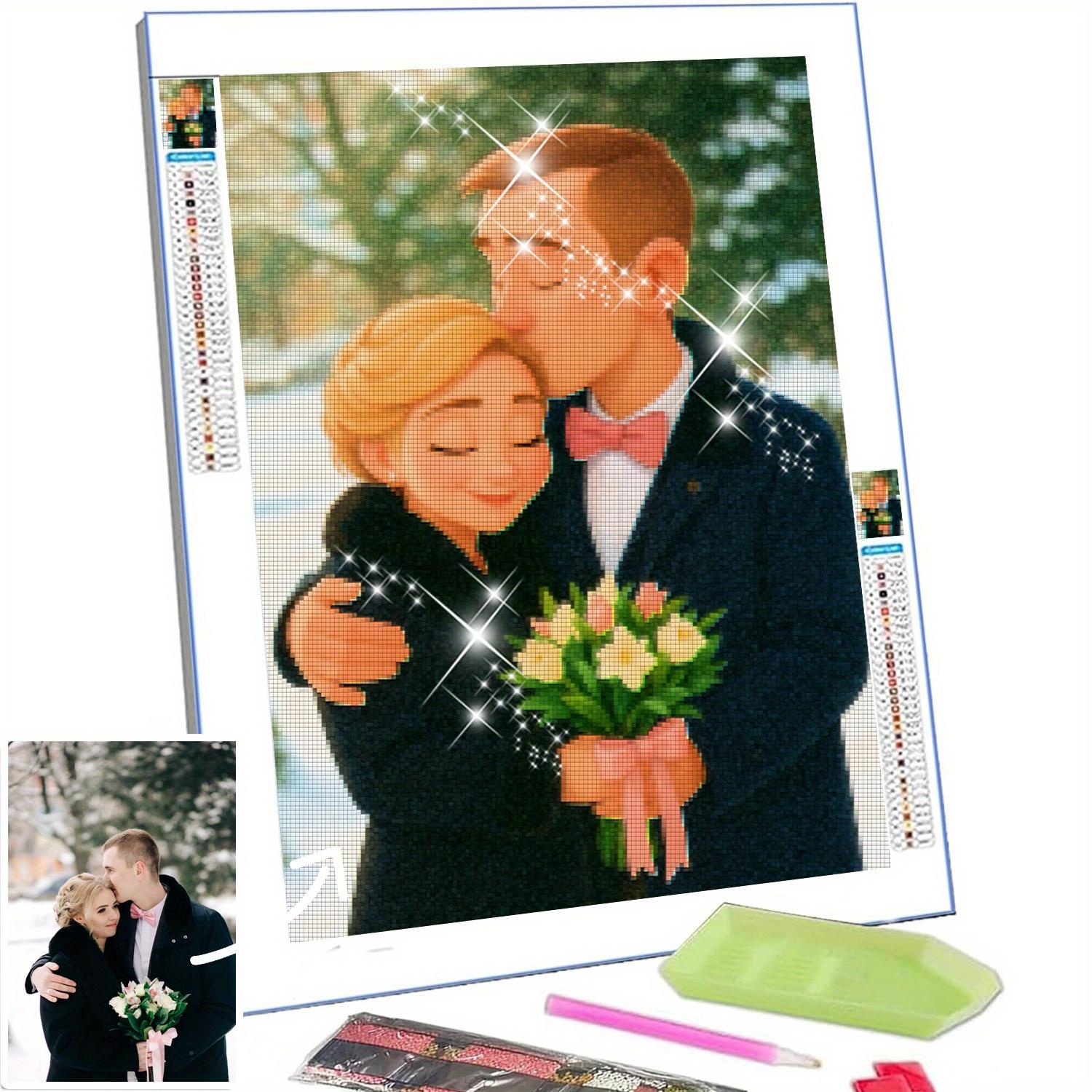 

Алмазная мозаика на заказ для взрослых, Персонализированная алмазная мозаика 5D с полной выкладкой, Создайте свою собственную алмазную мозаику 40x50