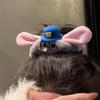 Cute Judy Rabbit Police Officer Plush Hat Hairpin For Kids And Adults, Hairpin And Hairband Decor For Kidsations