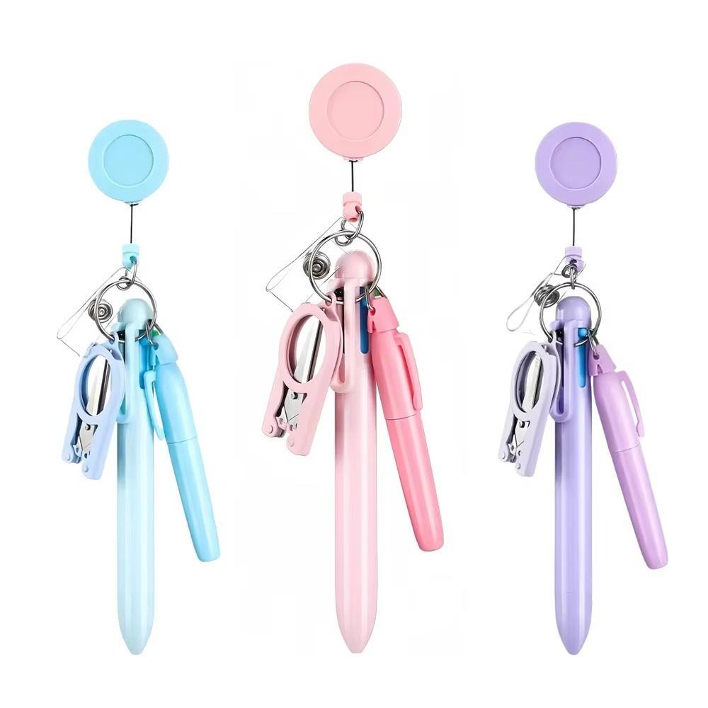 Badge Holder Retractable Nurse Pen Buckle Clip Nurse Ball Pen Nurse Ballpoint Pen  Nurse's Day Gift