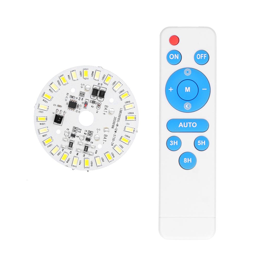 12W 24LED Deckenleuchte Panel 3.2V 3.7V Weiß Warm Lichtquelle mit Fernbedienung