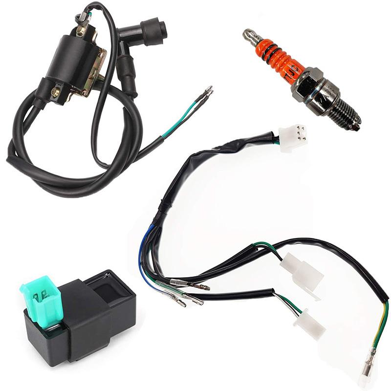 4 Stroke Motorcycle Ignition Coil Wiring Harness Magnetos Stator CDI Box For 50cc 70cc 110cc 125cc Dirt Bike Pit Bike Motorized