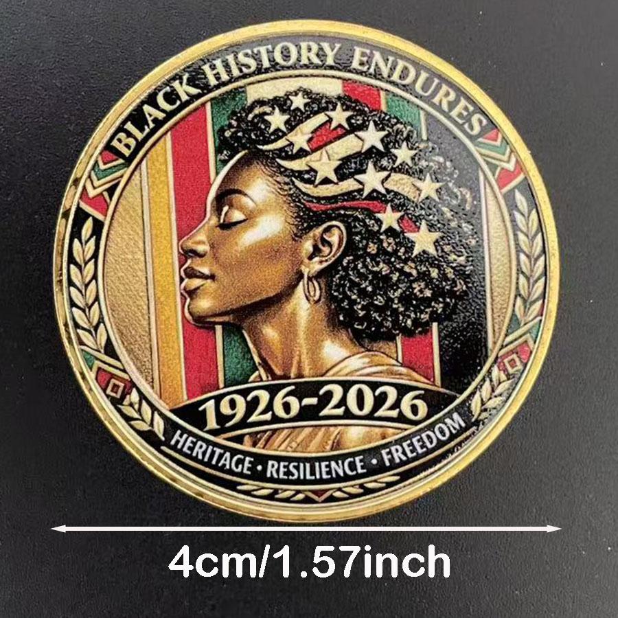 

Black history month souvenir coin honoring 100th US Military Commemorative Coin collection
