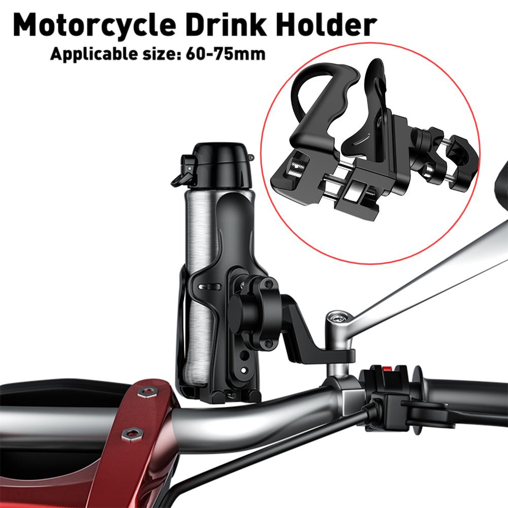 Motorcycle Drink Holder ATV Dirt Bike Water Bottle Mount Bike Handlebar Drink Cup Holder Motorcycle Bicycle Accessories