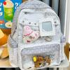 Schoolbag College Style High Value Star School Bag Junior High School Student Large Capacity High School Student Polka Dot Printed Backpack Pain Bag