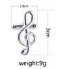 Silver Tone G Clef Shaped Cufflinks Musical Note Sleeve Button Gemelos For Mens Shirt Suit Tuxedo