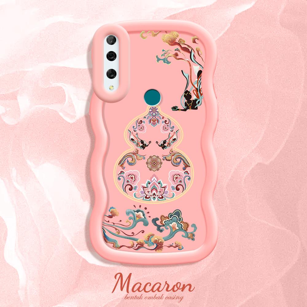 

Окрашенный узор Big Wave Edge Мягкий силиконовый материал Macaron чехол для телефона противоударный защитный резиновый чехол для iPhone Huawei Honor Infinix Tecno Huawei Y7 Prime 2018 розовый