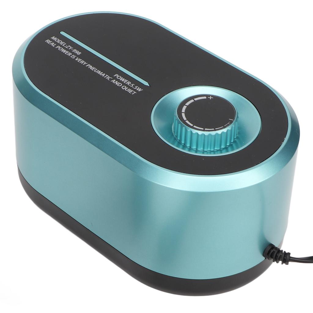 Aquarium Sauerstoffpumpe Leise Einstellbar Großes Luftvolumen Doppelter Auslass Fischbecken Luftpumpe für Fischteich