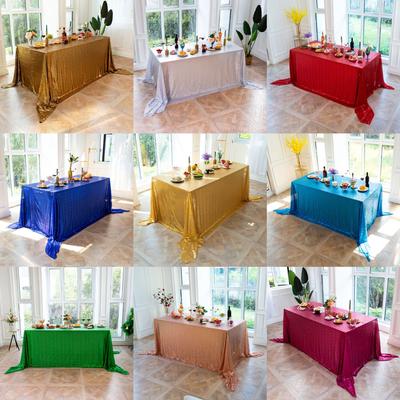 Amazon Pailletten Rechteckiger Tischdecke Quadratisch Rund Champagner Party Dessert Tischdecke Hochzeit Tischfahne