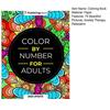 Color by Number for Adult 75 Beautiful Pictures Anxiety Therapy Coloring Book for Relaxation Stress Relief