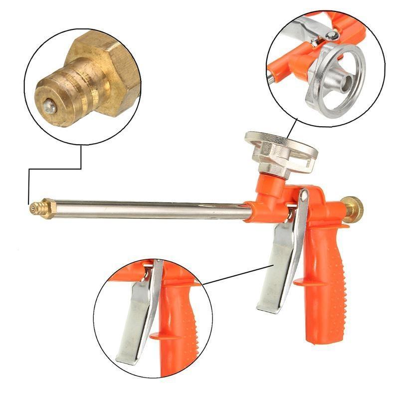 Stainless Steel Spraying Foam Gun Door and Window Sealing Foam Gun High-pressure Automobile Sealant Tool