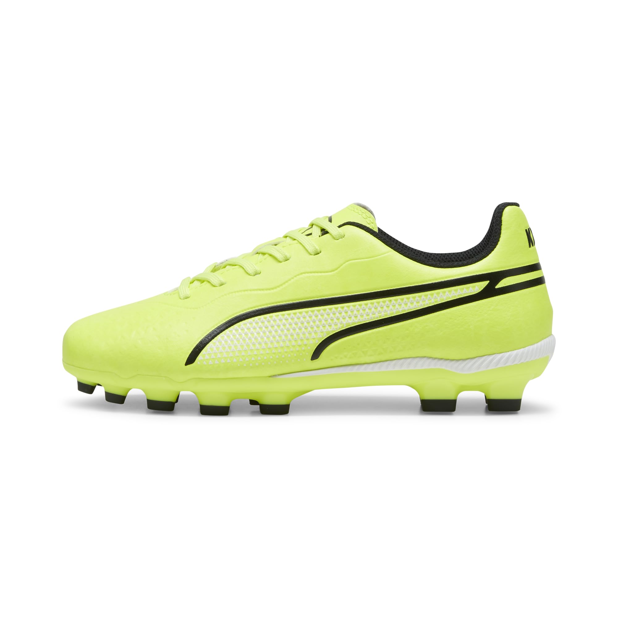 

PUMA King Match HG Mid Jr Soccer Cleats Athletic 2024 Electric Pink Size cm + (107574), Kids Shoes, Spring/Summer Color Lime, Black/Poison (04),