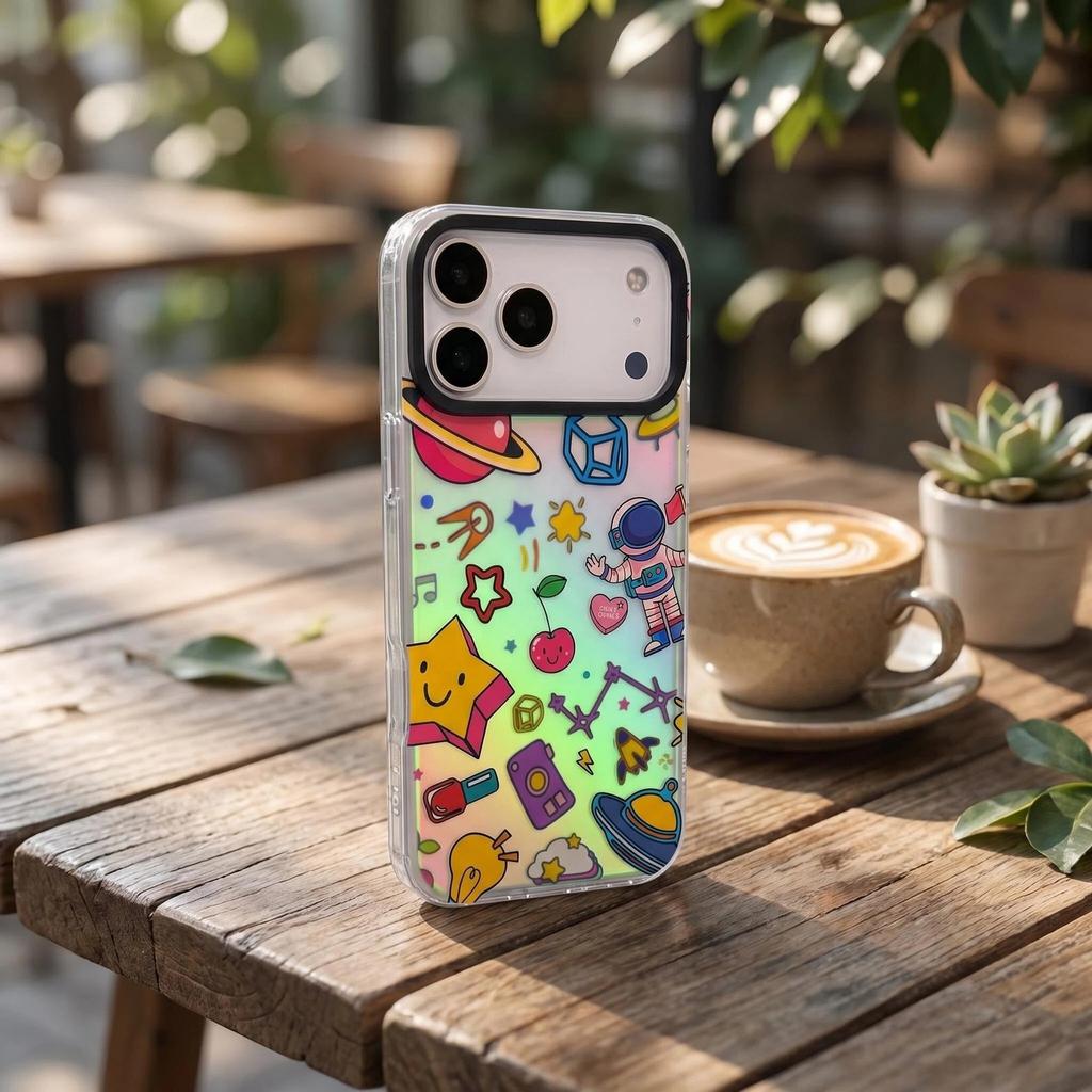 The source factory is suitable for Apple 18 mobile phone case IMD process cartoon pattern anti-drop small batch LOGO