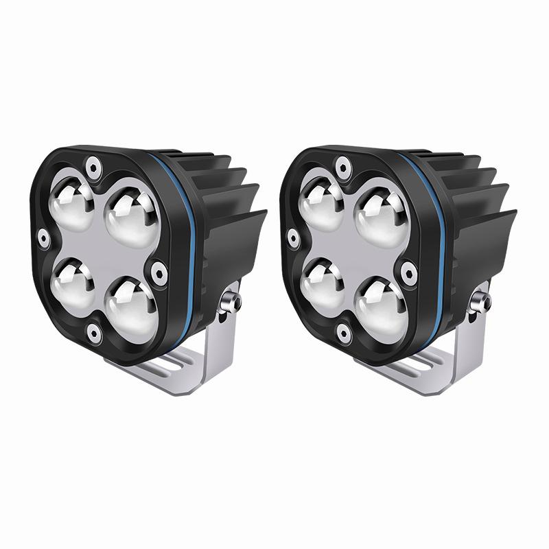 

Colorful Four-Lens Motorcycle LED Spotlight - Super Bright High Beam Four-Leaf Clover Headlight