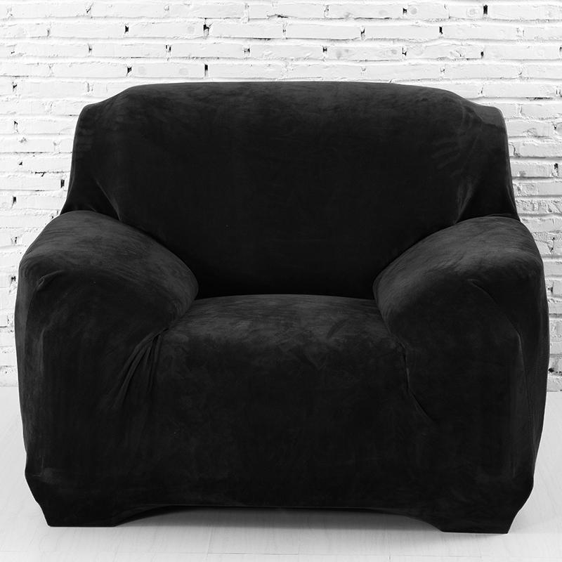 Thick Plush Fabirc Sofa Cover Set 1/2/3/4 Seater Elastic Couch Cover Sofa Covers For Living Room Slipcover Chair Sofa Towel 1Pc