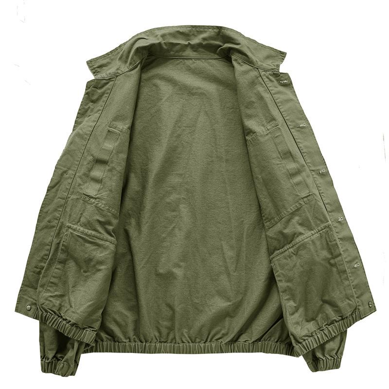 Washed American Retro Tooling Multi-pocket Jacket Men's Spring and Autumn Loose Jacket New Clothes