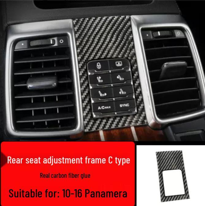 Porsche Panamera Interior Carbon Fiber Kit: Center Console, Steering Wheel, Gearshift & Door Trim