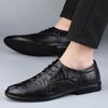 Luxe Merk Penny Heren Casual schoenen Krokodillenpatroon Leer Maatschoenen 37-45 Brogue Carving loafer Rijden feest