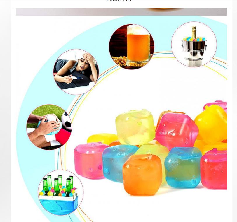 12 Pack Reusable Set For, Wine and Cocktails - Freezable Cooler Cubes for Drinks