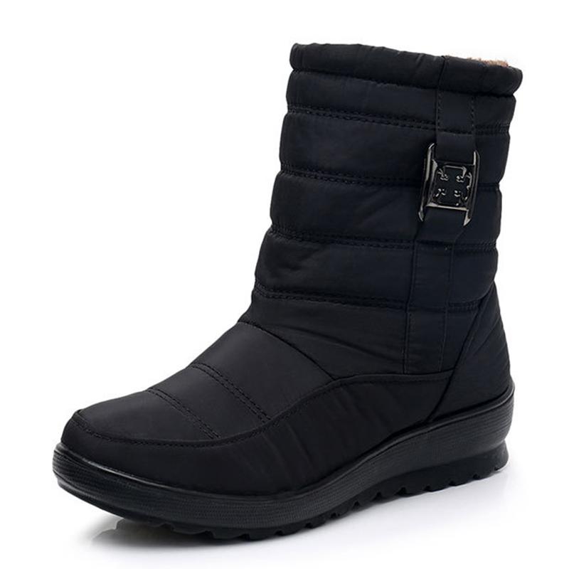 Buy Women Boots Winter Snow Boots Female Warm Short Plush Ankle Boots