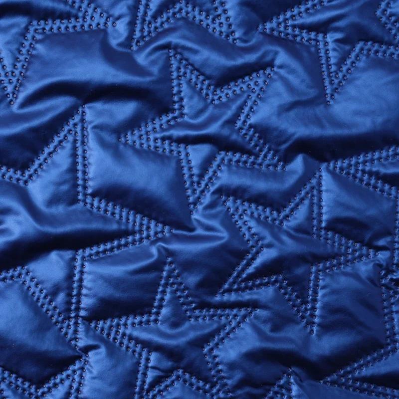 PU Polyester Fabric Waterproof Embossed with Five-pointed Stars Artificial Leather Fabric DIY Sewing Luggage,Clothing,Packaging