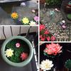 18CM Artificial Floating Lotus Shape Water Surface Decorartion for Pool Pond