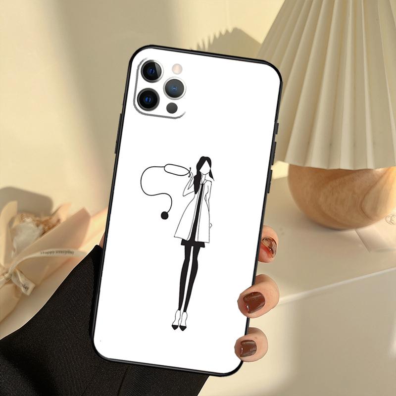

Медицинский Врач Медсестра Чехол Для iPhone 11 12 13 14 15 16 Pro Max Чехол Для iPhone 13 12 Mini XR X XS Max Plus iPhone 13Pro MAX